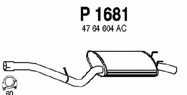 Fenno P1681 End Silencer P1681: Buy near me in Poland at 2407.PL - Good price!