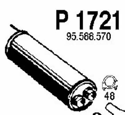 Fenno P1721 Central silencer P1721: Buy near me at 2407.PL in Poland at an Affordable price!