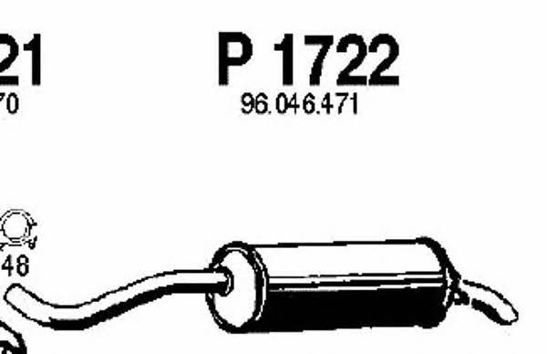 Fenno P1722 Глушитель, задняя часть P1722: Отличная цена - Купить в Польше на 2407.PL!