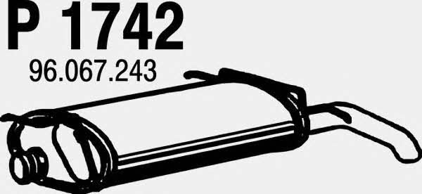 Fenno P1742 Глушитель, задняя часть P1742: Отличная цена - Купить в Польше на 2407.PL!