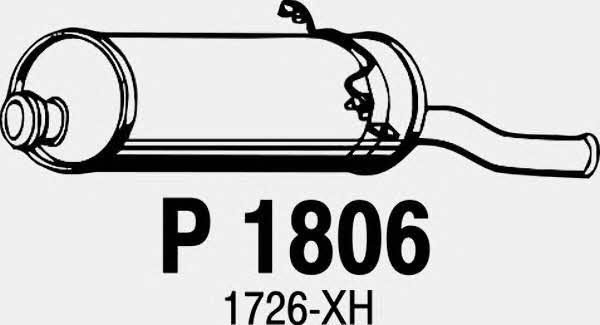Fenno P1806 Tłumik, część tylna P1806: Dobra cena w Polsce na 2407.PL - Kup Teraz!