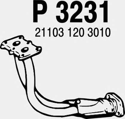 Fenno P3231 Exhaust pipe P3231: Buy near me in Poland at 2407.PL - Good price!