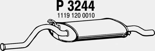 Fenno P3244 Tłumik, część tylna P3244: Dobra cena w Polsce na 2407.PL - Kup Teraz!