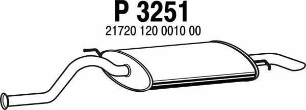 Fenno P3251 Глушник, задня частина P3251: Купити у Польщі - Добра ціна на 2407.PL!
