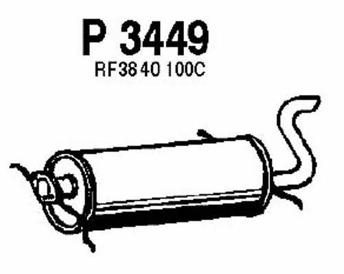 Fenno P3449 Глушитель, задняя часть P3449: Отличная цена - Купить в Польше на 2407.PL!