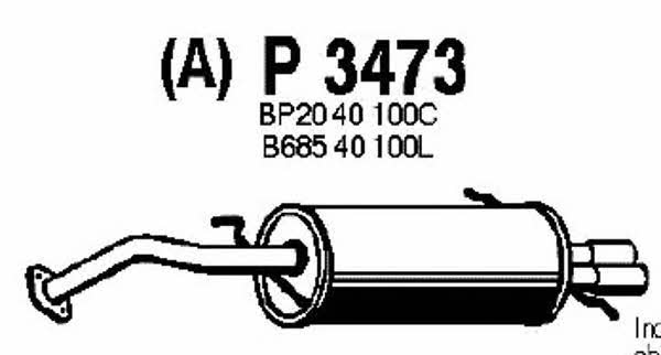 Fenno P3473 End Silencer P3473: Buy near me in Poland at 2407.PL - Good price!