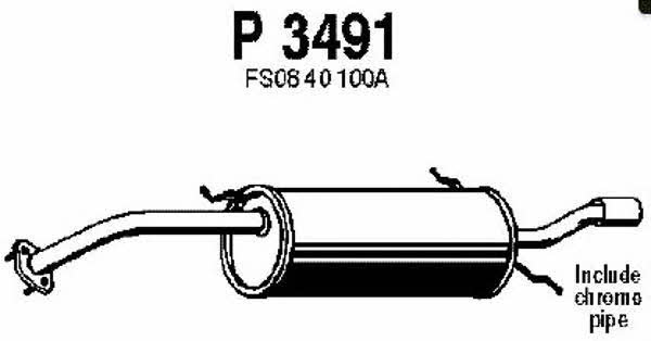 Fenno P3491 End Silencer P3491: Buy near me in Poland at 2407.PL - Good price!
