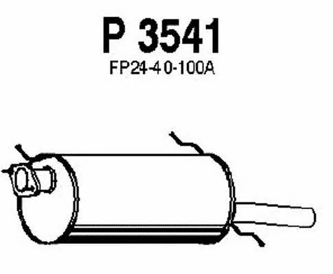 Fenno P3541 Глушитель, задняя часть P3541: Отличная цена - Купить в Польше на 2407.PL!