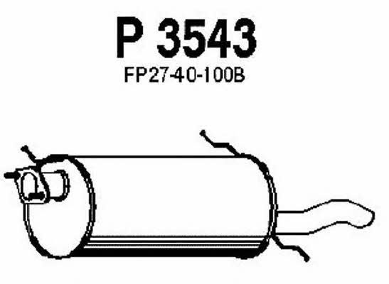 Fenno P3543 Глушник, задня частина P3543: Приваблива ціна - Купити у Польщі на 2407.PL!