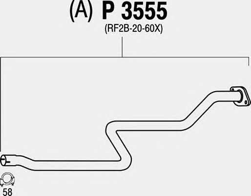 Fenno P3555 Abgasrohr P3555: Kaufen Sie zu einem guten Preis in Polen bei 2407.PL!