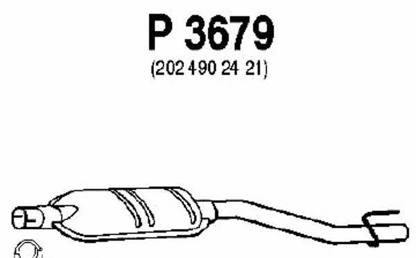 Fenno P3679 Central silencer P3679: Buy near me in Poland at 2407.PL - Good price!
