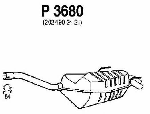 Fenno P3680 Endschalldämpfer P3680: Kaufen Sie zu einem guten Preis in Polen bei 2407.PL!