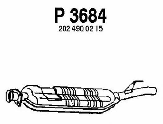 Fenno P3684 Central silencer P3684: Buy near me in Poland at 2407.PL - Good price!