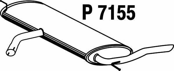 Fenno P7155 Tłumik, część tylna P7155: Dobra cena w Polsce na 2407.PL - Kup Teraz!