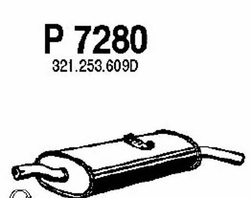 Fenno P7280 Глушник, задня частина P7280: Приваблива ціна - Купити у Польщі на 2407.PL!