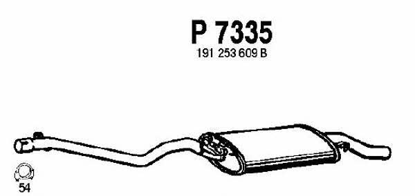 Fenno P7335 End Silencer P7335: Buy near me in Poland at 2407.PL - Good price!
