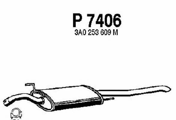 Fenno P7406 Tłumik, część tylna P7406: Dobra cena w Polsce na 2407.PL - Kup Teraz!