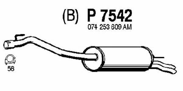 Fenno P7542 End Silencer P7542: Buy near me in Poland at 2407.PL - Good price!