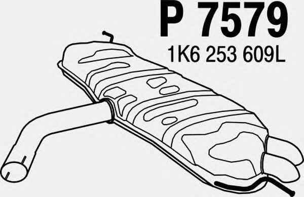 Fenno P7579 Tłumik, część tylna P7579: Dobra cena w Polsce na 2407.PL - Kup Teraz!