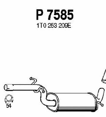 Fenno P7585 Central silencer P7585: Buy near me in Poland at 2407.PL - Good price!