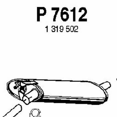 Fenno P7612 Глушитель, средняя часть P7612: Отличная цена - Купить в Польше на 2407.PL!