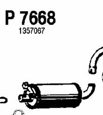 Fenno P7668 Central silencer P7668: Buy near me in Poland at 2407.PL - Good price!