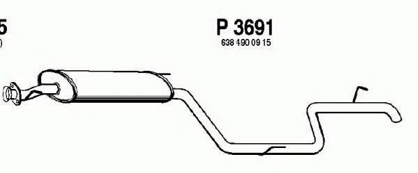 Fenno P3691 End Silencer P3691: Buy near me in Poland at 2407.PL - Good price!