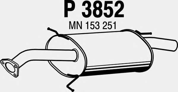 Fenno P3852 End Silencer P3852: Buy near me in Poland at 2407.PL - Good price!