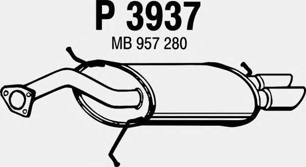 Fenno P3937 End Silencer P3937: Buy near me in Poland at 2407.PL - Good price!