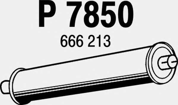 Fenno P7850 Глушитель, задняя часть P7850: Отличная цена - Купить в Польше на 2407.PL!