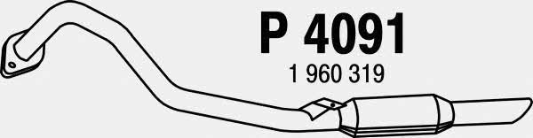 Fenno P4091 Глушник, задня частина P4091: Приваблива ціна - Купити у Польщі на 2407.PL!