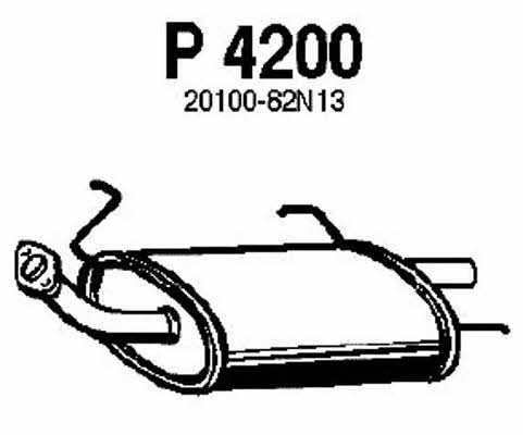 Fenno P4200 Глушитель, задняя часть P4200: Отличная цена - Купить в Польше на 2407.PL!