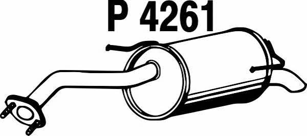 Fenno P4261 Tłumik, część tylna P4261: Dobra cena w Polsce na 2407.PL - Kup Teraz!