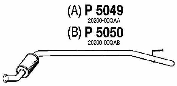 Fenno P5049 Tłumik, część środkowa P5049: Dobra cena w Polsce na 2407.PL - Kup Teraz!