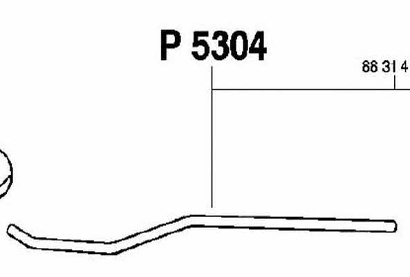 Fenno P5304 Exhaust pipe P5304: Buy near me in Poland at 2407.PL - Good price!