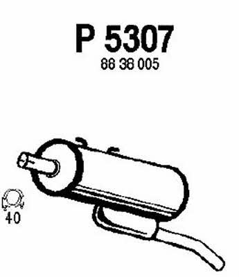 Fenno P5307 End Silencer P5307: Buy near me in Poland at 2407.PL - Good price!