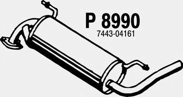 Fenno P8990 Глушитель, задняя часть P8990: Отличная цена - Купить в Польше на 2407.PL!