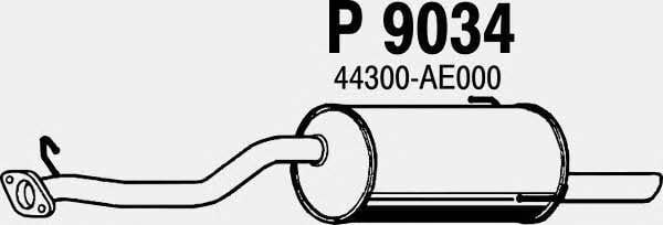 Fenno P9034 Глушитель, задняя часть P9034: Отличная цена - Купить в Польше на 2407.PL!