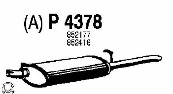 Fenno P4378 End Silencer P4378: Buy near me in Poland at 2407.PL - Good price!
