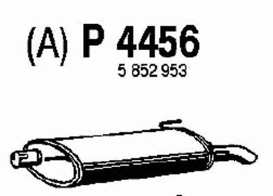 Fenno P4456 Глушитель, задняя часть P4456: Отличная цена - Купить в Польше на 2407.PL!