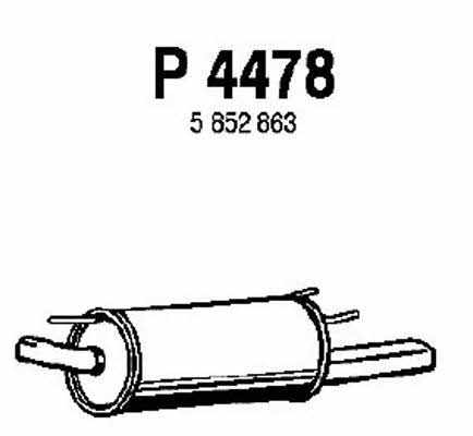 Fenno P4478 End Silencer P4478: Buy near me in Poland at 2407.PL - Good price!