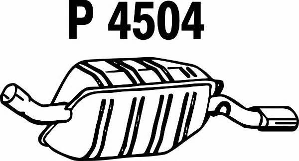 Fenno P4504 Endschalldämpfer P4504: Kaufen Sie zu einem guten Preis in Polen bei 2407.PL!