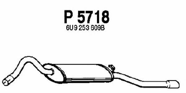 Fenno P5718 Tłumik, część tylna P5718: Dobra cena w Polsce na 2407.PL - Kup Teraz!