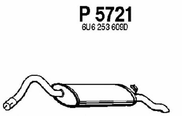 Fenno P5721 Tłumik, część tylna P5721: Atrakcyjna cena w Polsce na 2407.PL - Zamów teraz!