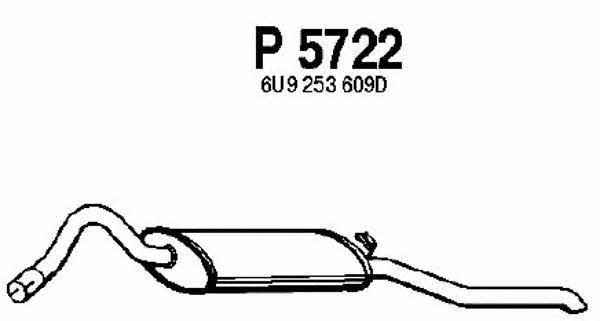 Fenno P5722 Глушитель, задняя часть P5722: Отличная цена - Купить в Польше на 2407.PL!