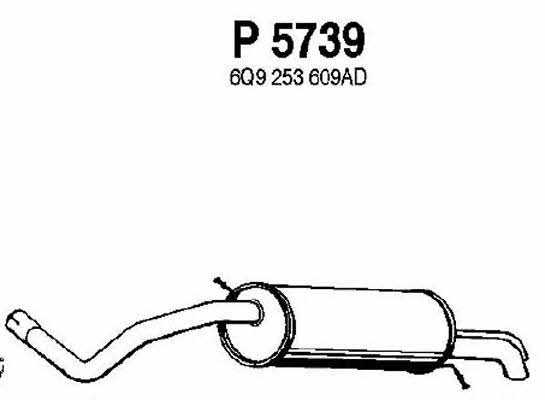 Fenno P5739 End Silencer P5739: Buy near me in Poland at 2407.PL - Good price!