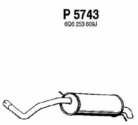 Fenno P5743 End Silencer P5743: Buy near me in Poland at 2407.PL - Good price!