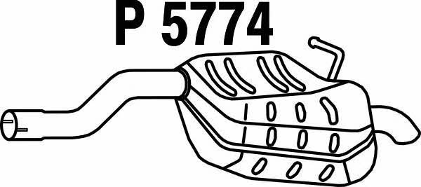 Fenno P5774 Endschalldämpfer P5774: Kaufen Sie zu einem guten Preis in Polen bei 2407.PL!