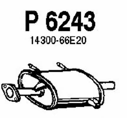 Fenno P6243 Глушитель, задняя часть P6243: Отличная цена - Купить в Польше на 2407.PL!