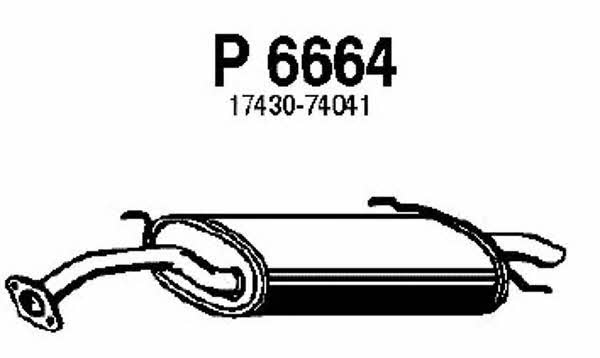 Fenno P6664 Глушитель, задняя часть P6664: Отличная цена - Купить в Польше на 2407.PL!